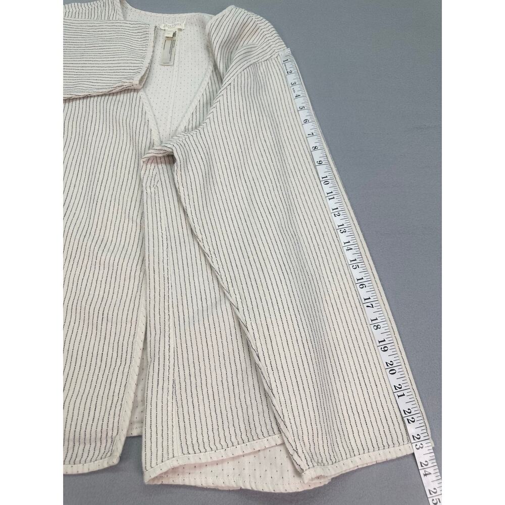 Eileen Fisher Reversible Organic Cotton Cardigan Jacket Stripe/Solid Size 2X - Picture 12 of 12